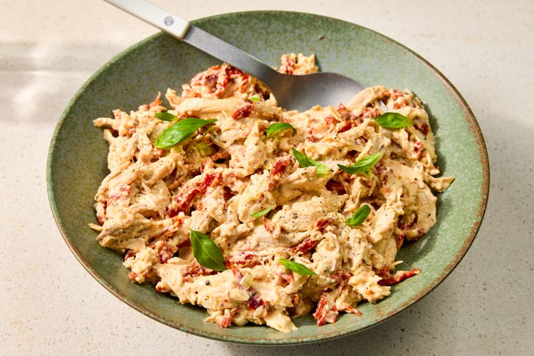 A bowl of Marry Me Chicken Salad